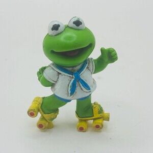 1987 Muppet Babies Kermit On Skates McDonald's Happy Meal Vintage Figure